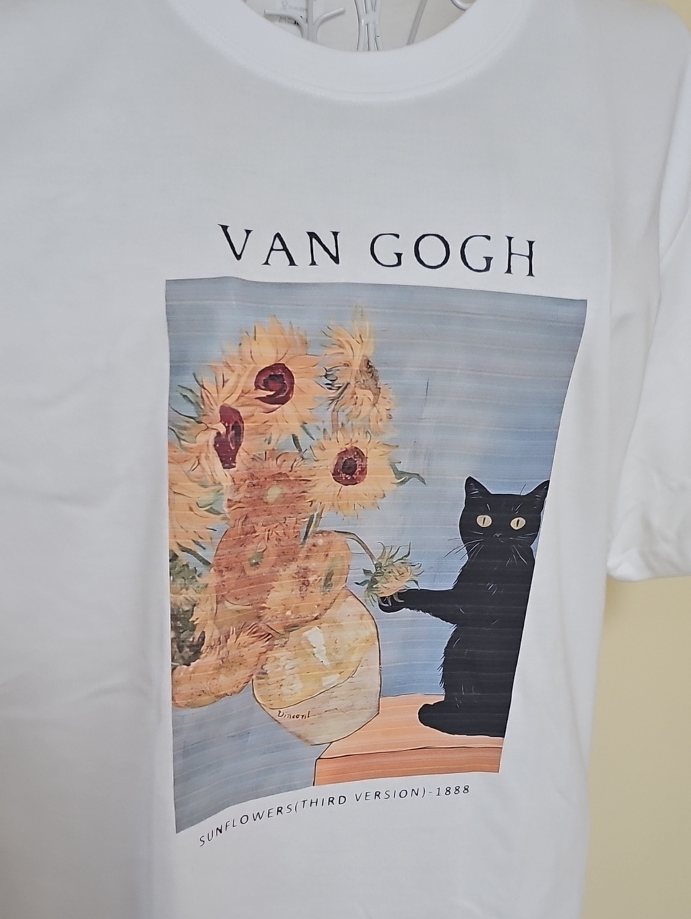 Cotton Sunflowers Graphic Tee - White